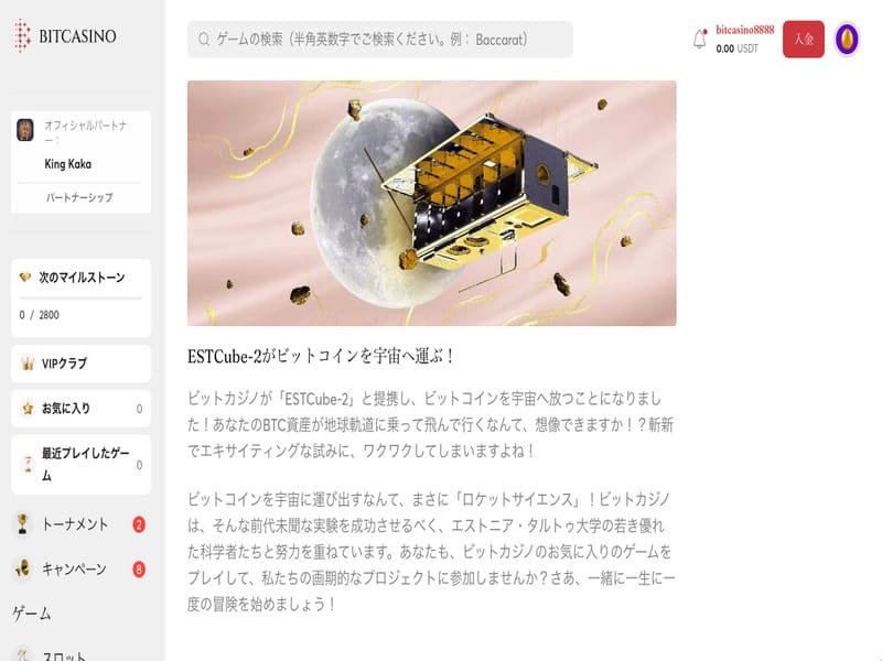 ビットカジノの特徴 ビットカジノの特徴